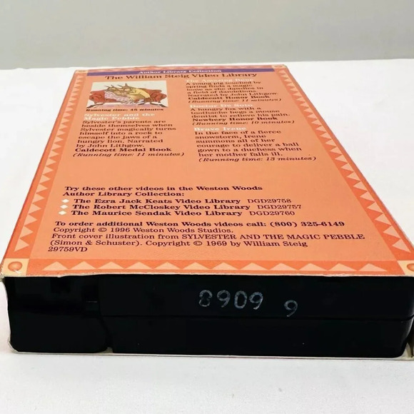 THE WILLIAM STEIG VIDEO LIBRARY Author Library Collection VHS Home Video Tape - Picture 8 of 8